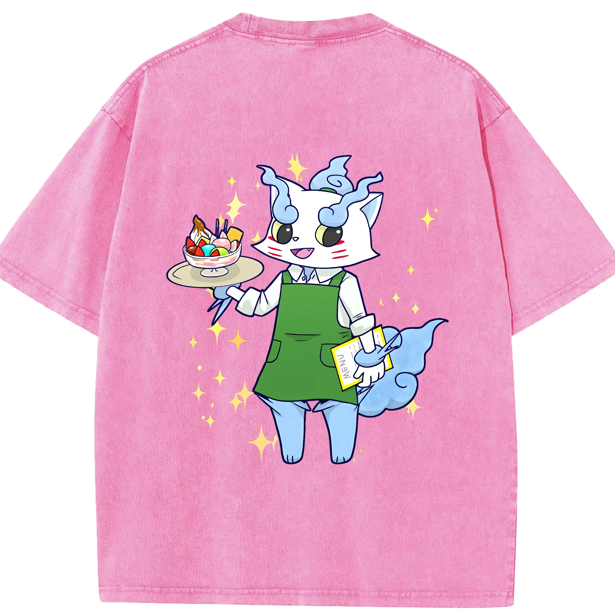 （画像用） 妖怪ウォッチ Yo-kai Watch 綿100% ヴィンテージ風 半袖Tシャツ（背面プリント）